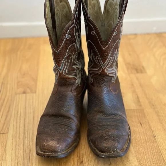 ARIAT Woman's 8.5 B Legend Western Cowgirl Cowboy Boots Brown Blue 15825 - Picture 7 of 11